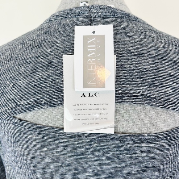 A.L.C. Gray Open Back Long Sleeve Top - Picture 7 of 11
